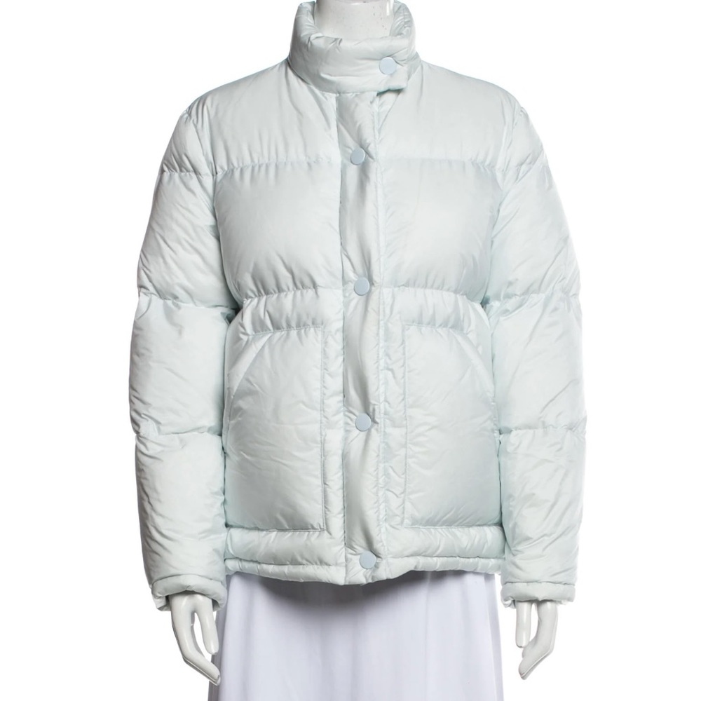 Baby Blue Prada Puffer Coat